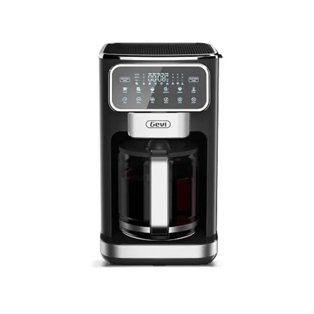 Gevi 12 Cup Programmable Drip Coffee Maker  with Touch Screen, Model DCMAO-READ